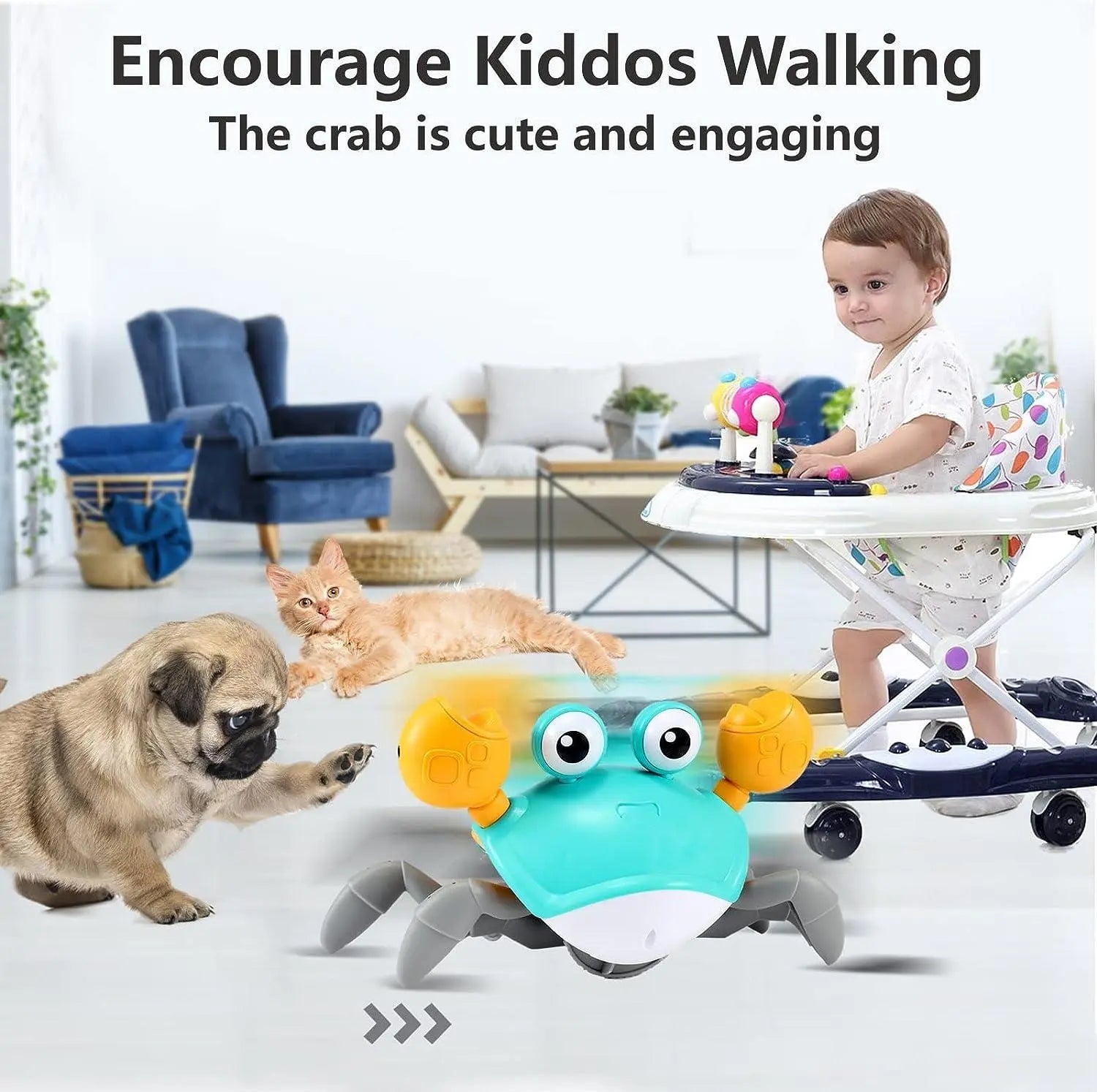 Baby Toys Infant Crawling Crab Toy Prime Dukan