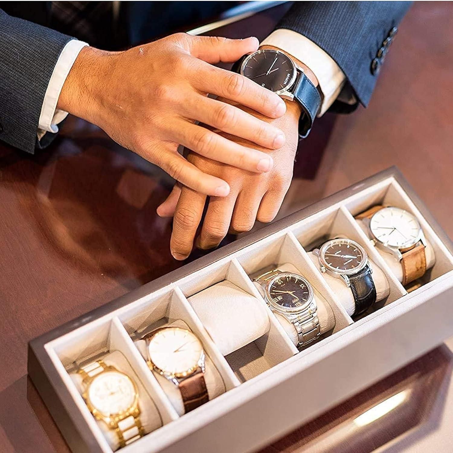 Wood Watch Box Organizer with Glass Display jmyjiu-k0