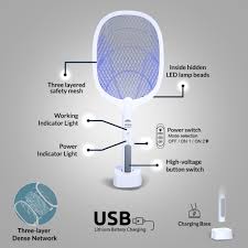 Home Rechargeable Mosquito & Flying Insect Slayer Racket